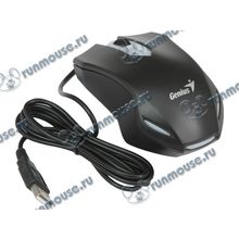 Оптическая мышь Genius "X-G200", 2кн.+скр., черный (USB) (ret) [137924]