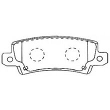 Колодки тормозные задние TOYOTA Corolla 1.4-2.0 D4-D VVTi 09 00->