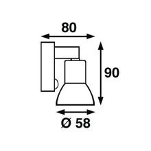 Batsystem Бра галогеновое Batsystem Frilight Minispot 8658G 10 Вт золотистый корпус