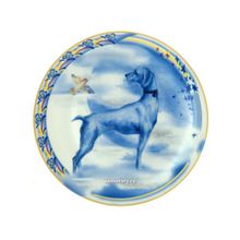 Декоративная тарелка форма "Эллипс", рисунок "Небеса", Год собаки, Императорский фарфоровый завод