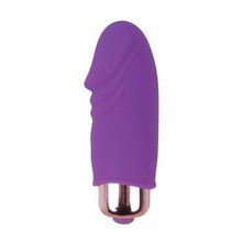 Фиолетовый вибромассажер Sweet Toys - 5,5 см. Фиолетовый