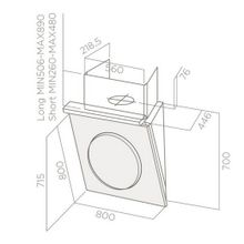 ELICA OM TOUCH SCREEN BL F 80