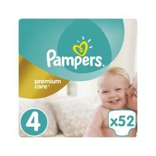 Pampers Premium Care 4, 8-14 кг, 52 шт.