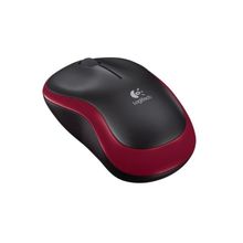 Logitech Wireless Mouse M185 Black-Red USB