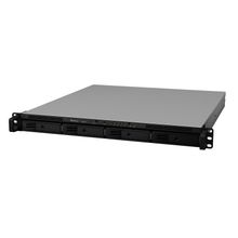 synology (rack 1u) rs815+qc2,4ghzcpu 2gb(up to 6) raid0,1,10,5,5+spare,6 up to 4hot plug hdds sata(3,5 or 2,5)(up to 8 with rx415) 2xusb 1esata 4gigeth iscsi 2xipcam(up to 40) 1xrps no rail