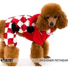 Забавный костюм IS PET Арлекин для собак красный CS-0005 R
