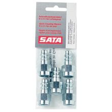 Ниппели резьбовые стальные для быстроразъемных соединений SATA 5 шт