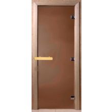 Дверь банная (Бронза матовое) 1900*600 кор. ольха-липа DW