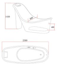 Акриловая ванна Gemy RF1253BG