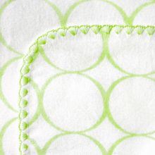 SwaddleDesigns Mod Circles on White киви