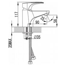 Смеситель Milardo Solomon SOLSB00M01