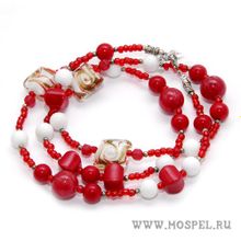 MosPel accessories Бусы А00121 коралловые