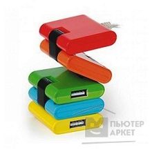 Konoos HUB USB 2.0  UK-06 "Конструктор", 4 порта USB, блистер