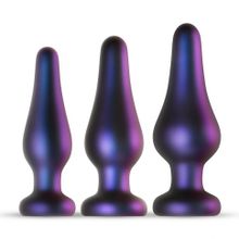 Набор из 3 фиолетовых анальных пробок Comets Butt Plug Set (229562)