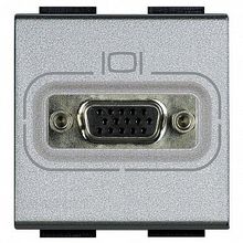 Розетка VGA LIVING LIGHT, алюминий |  код. NT4282 |  Bticino