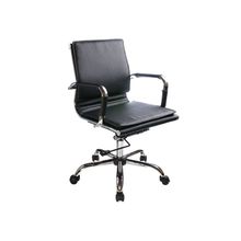 Бюрократ (BURO) Кресло офисное CH-993-Low черная экокожа, низкая спинка