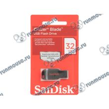 Накопитель USB flash 32ГБ SanDisk "Cruzer Blade", черно-красный (USB2.0) [110638]