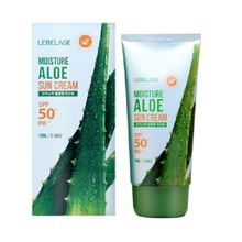 Крем для лица солнцезащитный увлажняющий с экстрактом алоэ SPF50+ PA+++ Lebelage Moisture Aloe Sun Cream 70мл