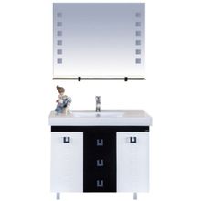 Misty Зеркало для ванной Эллада 100 черная полка