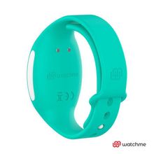 DreamLove Голубое виброяйцо с зеленым пультом-часами Wearwatch Egg Wireless Watchme (голубой)