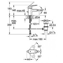 Смеситель Grohe Europlus II 33241002 для биде