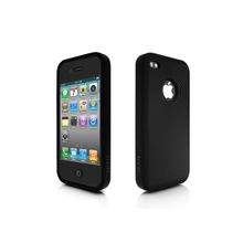 More Swirling Silicone (черный) - чехол для iPhone 4