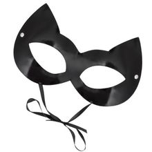 Оригинальная лаковая черная маска  Кошка (236456)