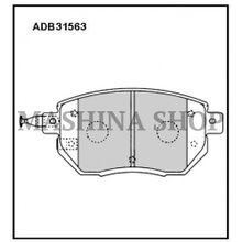 Колодки тормозные передние Infiniti EX37 08- FX35 03- FX37 08- FX45 03-  Nissan Murano 05-