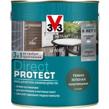 V33 Direct Protect 3 в 1 750 мл темно зеленая