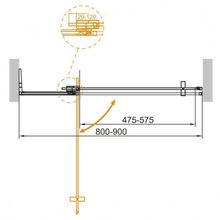 Душевая дверь в нишу CEZARES SLIDER-B-1 SLIDER-B-1-90 100-C-Cr