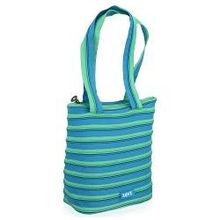 Zipit Сумка Premium Tote Beach Bag - Turquise Blue and Spring Green (ZBN-15)