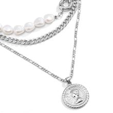 Многослойное колье "Монета" (арт. 83504-4)