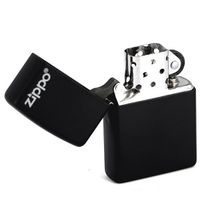 Зажигалка черная матовая Zippo 218ZL с покрытием Black Matte