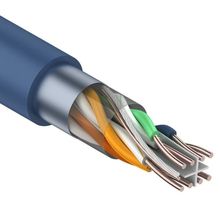 Кабель NIKOLAN F UTP витая пара экранированный категории 6, 4 пары, 23AWG (0,57мм), BC (чистая медь), внешний, PE до -60C°, черный, 305м