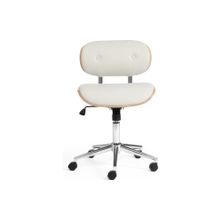 Tetchair Кресло CRAFT, натуральный, кож зам белый