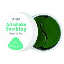 Патчи гидрогелевые освежающие с экстрактом артишока Petitfee Artichoke Soothing Hydrogel Eye Mask 60шт