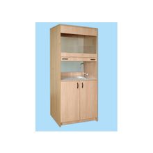 Шкаф вытяжной демонстрационный с сантехникой.