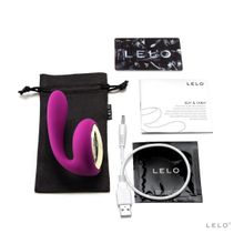 Lelo Лиловый вибромассажер для пар Tara Deep Rose (лиловый)