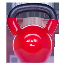 STARFIT Гиря виниловая DB-401, красная, 16 кг
