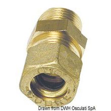 Osculati Brass comprssion joint straight male 10 mm x 3 8, 17.408.04