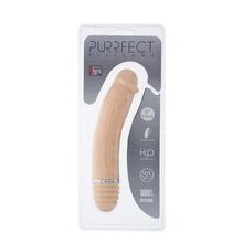 Dream Toys Телесный силиконовый вибратор-реалистик PURRFECT SILICONE VIBRATOR 6INCH FLESH - 15 см. (телесный)