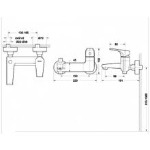 Смеситель для ванны Bravat Vega F6119177CP-01