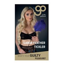 Blush Novelties Стек с большим фиолетовым пером Large Feather Tickler - 65 см. (фиолетовый)