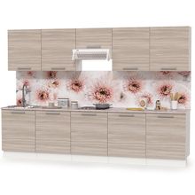 Нижегородмебель и К Готовая кухня Лима 9 цвет белый ясень шимо светлый ID - 296239