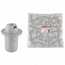 Патрон Е14 с кольцом, термостойкий пластик белый Б Н |  код. SQ0335-0033 |  TDM