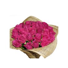 Букет роз "Hot Pink" 33 розы