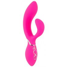 Ярко-розовый вибратор-кролик Bendable Rabbit Vibrator - 19,8 см. (234780)