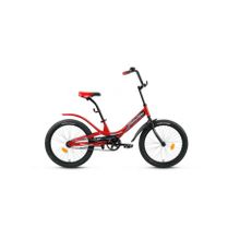 Подростковый городской велосипед FORWARD Scorpions 20 1.0 красный черный 10,5" рама (2020)