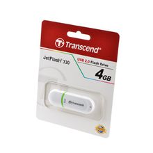 USB Flash Transcend TS4GJF330 USB 4GB JetFlash 330 белый BL1