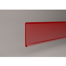 Ценникодержатель полочный красный, 1,25 м